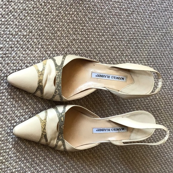 Manola Blahnik sling back high heels - Picture 1 of 6